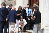 Piet Hein, Pedro Curto e Ana Bolano funeral de Teresa Caeiro