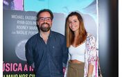Luís Filipe Borges e Sara Santos na antestreia de "Música a Meus Olhos"