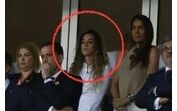 Rute Cardoso, viúva de Diogo Jota, assiste a homenagem no Estádio do Algarve