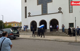 A chegada da urna de Jorge Costa à Igreja de Cristo Rei, no Porto