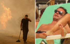 Os banhos da revolta. País indigna-se com férias de Montenegro no Algarve dos ricos enquanto Portugal arde de lés a lés