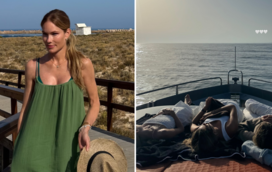 Família Figo desfruta de férias em Portugal e vai a banhos na ilha Deserta, no Algarve