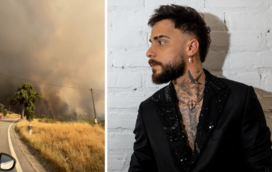 Imagens impressionantes. Diogo Piçarra mostra proximidade com incêndio que o obrigou a cancelar concerto