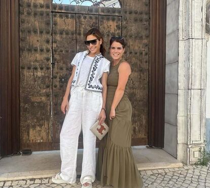 Robbie Williams e a mulher de férias com a princesa Eugenie na Comporta