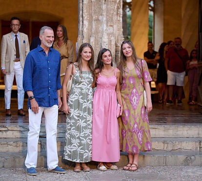 Finalmente as imagens de felicidade em férias! Família real espanhola de volta às ruas de Maiorca num retrato de união que todos esperavam 