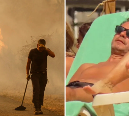 Os banhos da revolta. País indigna-se com férias de Montenegro no Algarve dos ricos enquanto Portugal arde de lés a lés