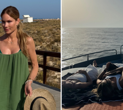 Família Figo desfruta de férias em Portugal e vai a banhos na ilha Deserta, no Algarve