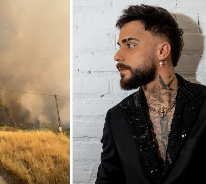 Imagens impressionantes. Diogo Piçarra mostra proximidade com incêndio que o obrigou a cancelar concerto
