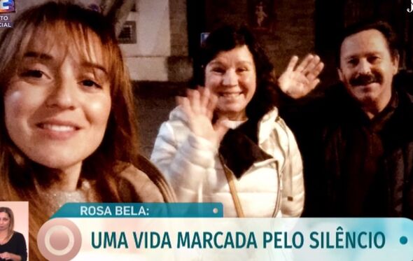 Rosa Bela com os pais