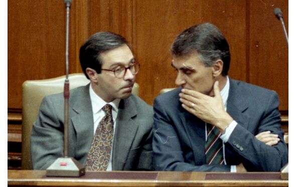 Laborinho Lúcio, Cavaco Silva e Marques Mendes 