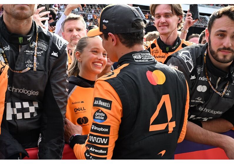 Margarida Corceiro e Lando Norris assumem romance no Grande Prémio da Hungria
