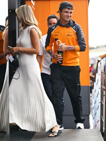 Margarida Corceiro e Lando Norris assumem romance no Grande Prémio da Hungria, da Fórmula 1