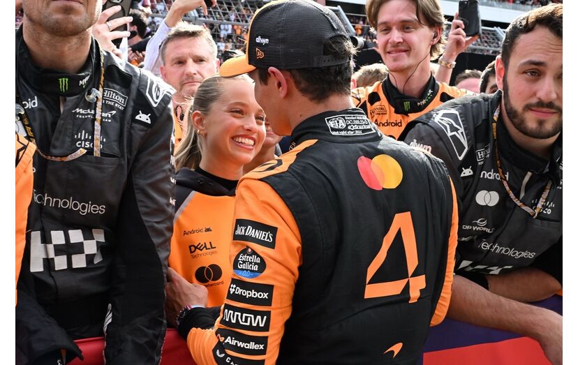 Margarida Corceiro e Lando Norris assumem romance no Grande Prémio da Hungria