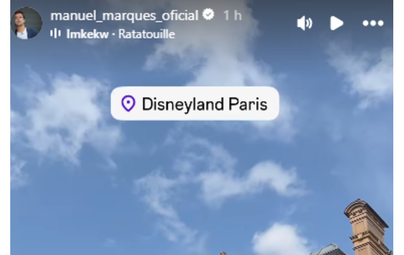 Manuel Marques visita a Disneyland Paris com a filha