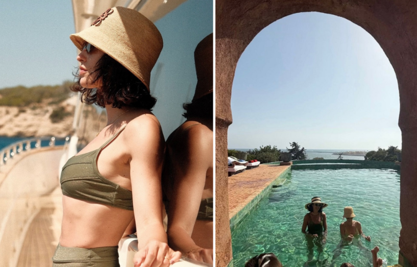 Sara Salgado desfruta de férias de verão no Castelo de São João de Arade com família e amigos