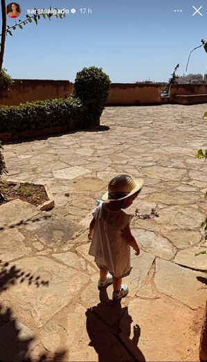 Sara Salgado com a família no Castelo de São João de Arade, em Ferragudo