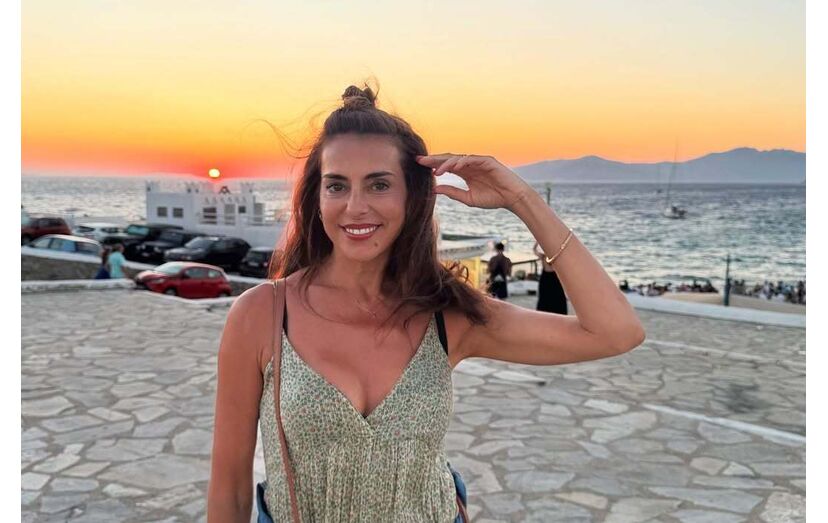 Catarina Furtado aproveita férias na Grécia com os filhos