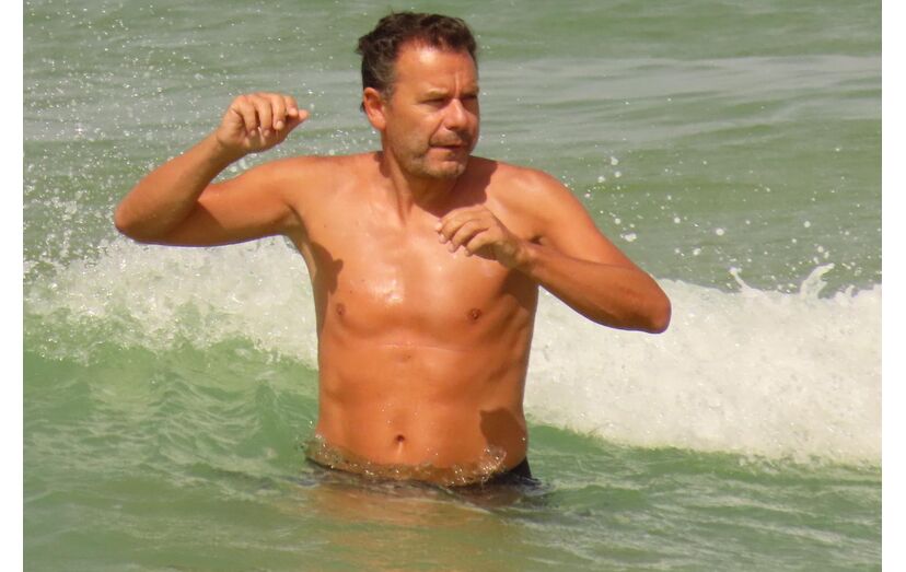 Luís Montenegro no mar algarvio