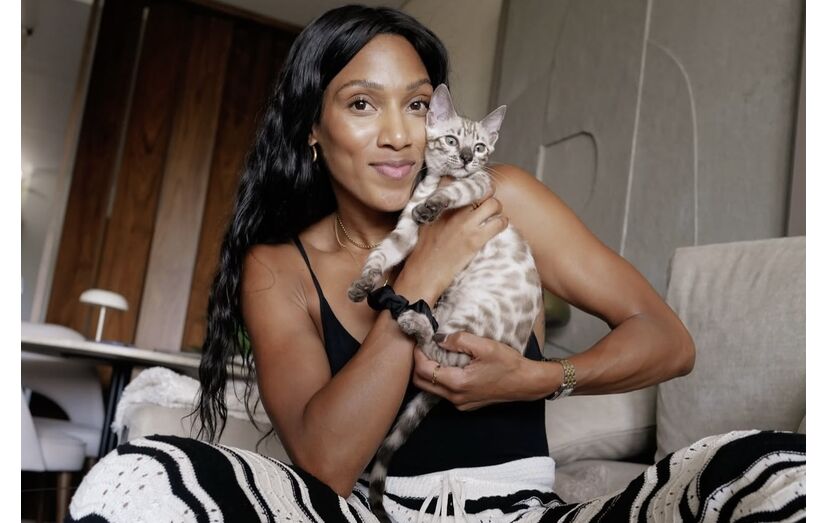 Patrícia Mamona apresenta Sakura, a nova gata da família