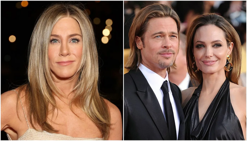Jennifer Aniston recorda relação com Brad Pitt e Angelina Jolie
