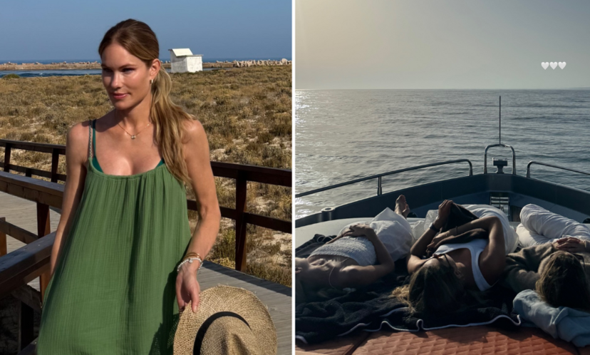 Helen esteve com as filhas na Ilha Deserta, no Algarve