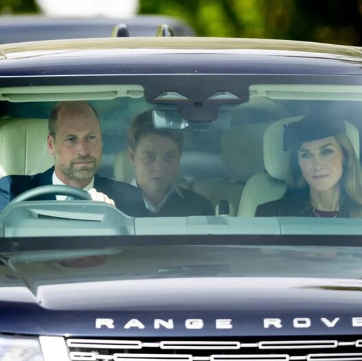 Kate Middleton e William em Balmoral com o filho para o serviço religioso
