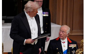 Carlos III recebe Trump e Kate Middleton num banquete no Castelo de Windsor