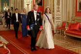 Kate Middleton e William em banquete real