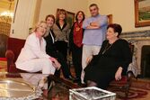 Amarílis Cristina com Simone de Oliveira, Luísa Castel-Branco, Margarida Martins, João Ricardo e a fadista Anita Guerreiro