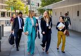 Rainha Máxima e princesa Amalia em compromissos oficiais nos EUA