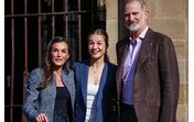 Felipe, Letizia e Leonor em visita a Navarra 