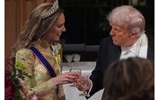 Trump e Kate Middleton brindam num banquete no Castelo de Windsor