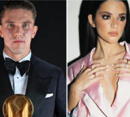 Gyökeres, Inês Aguiar e João Neves na gala da Bola de Ouro