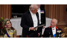 O recado de Donald Trump para o príncipe Harry no banquete real e que foi considerado o momento tenso da noite