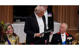 O recado de Donald Trump para o príncipe Harry no banquete real e que foi considerado o momento tenso da noite