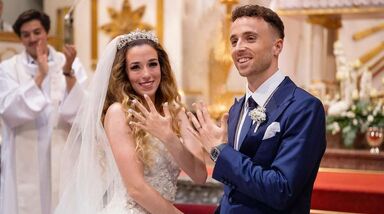 Rute Cardoso homenageia Diogo Jota em Fátima com aliança de casamento