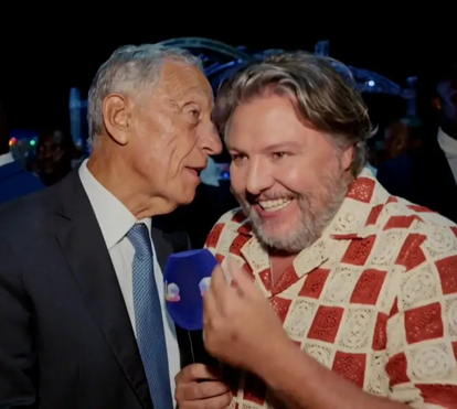 César Mourão encontra Marcelo Rebelo de Sousa longe de Portugal e combinam dar um mergulho juntos