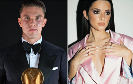 Gyökeres, Inês Aguiar e João Neves na gala da Bola de Ouro