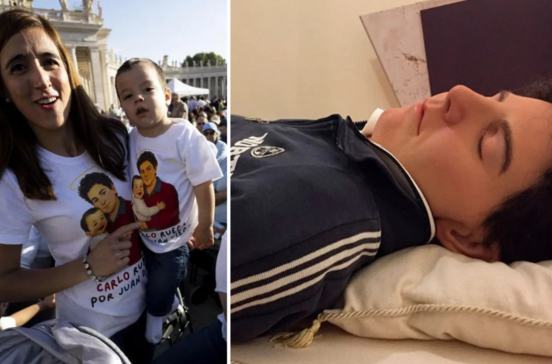 Devotos homenageiam Carlo Acutis, jovem beatificado conhecido como 'padroeiro da internet'
