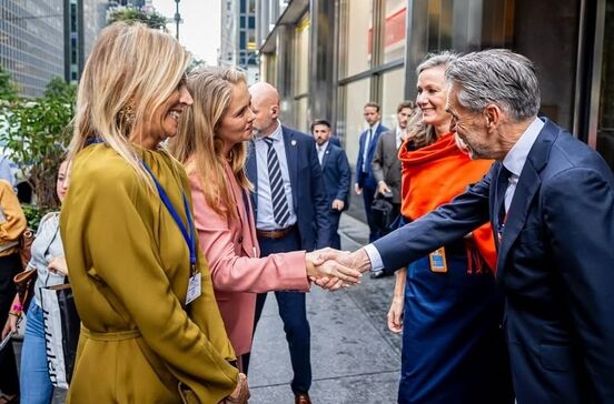 Rainha Máxima e princesa Amalia em compromissos oficiais nos EUA