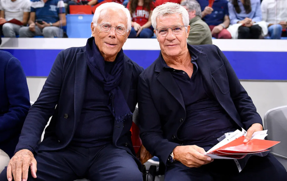 Giorgio Armani e Leo Dell'Orco