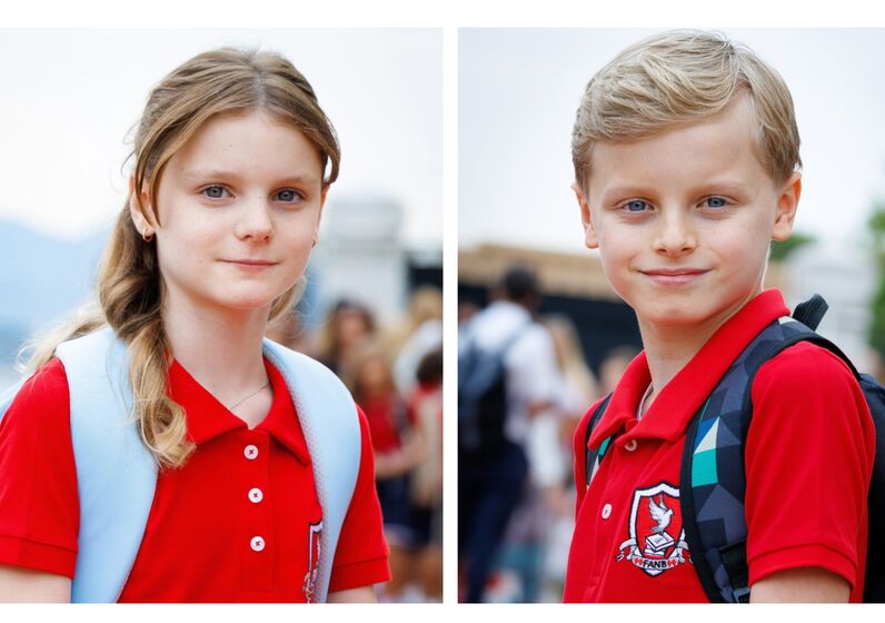 Jacques e Gabriella, filhos de Alberto do Mónaco, voltam às aulas