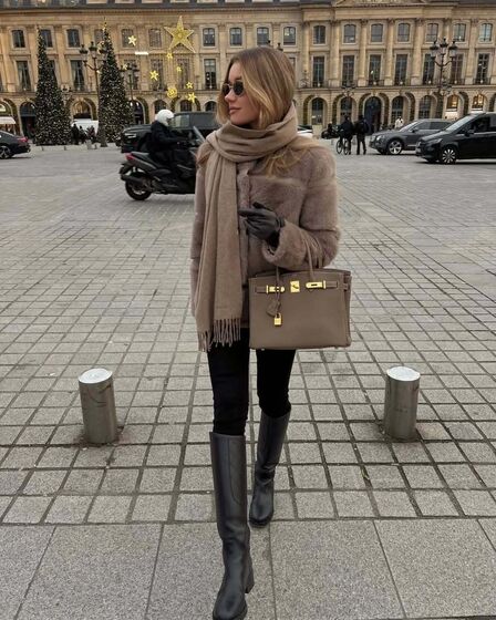 Tendência outono: botas altas no 'street style' de Paris