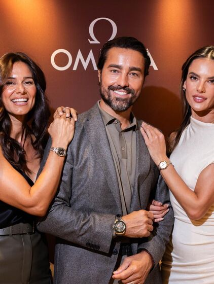 Ricardo Pereira, Alessandra Ambrosio e Cláudia Vieira