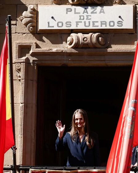 Rei Felipe, Rainha Letizia e Princesa Leonor em Navarra