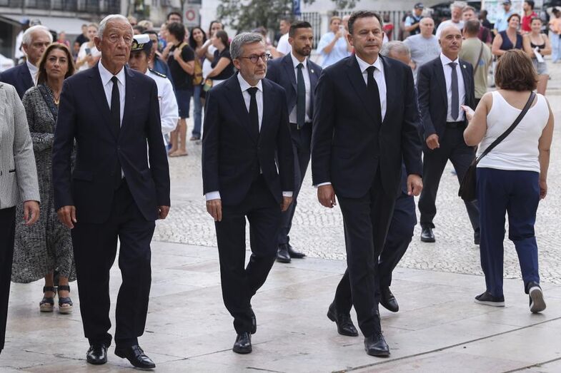 Cerimónia com Marcelo Rebelo de Sousa, Luís Montenegro e Carlos Moedas em Lisboa