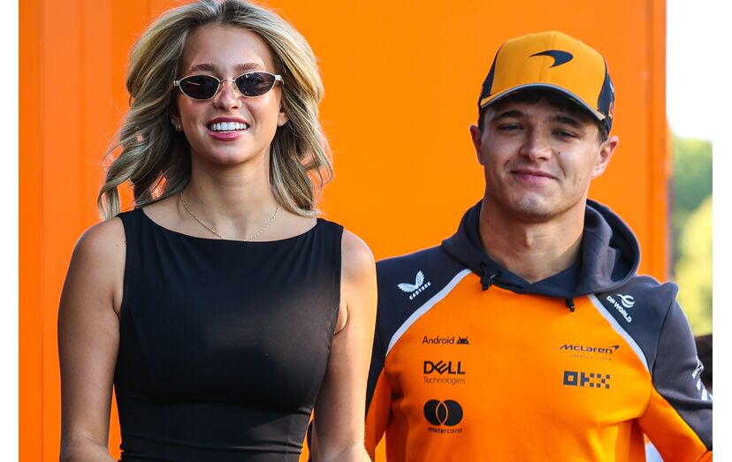 Margarida Corceiro acompanha Lando Norris na Fórmula 1