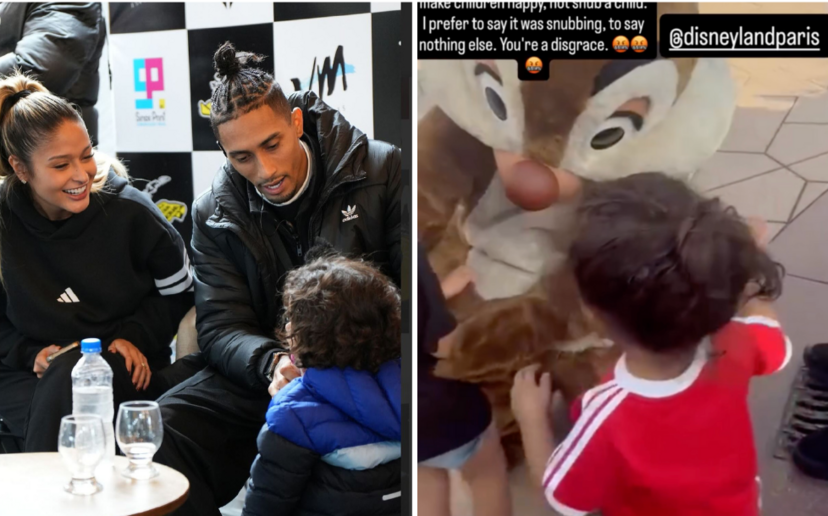 Raphinha indignado denuncia racismo na Disney Paris após desprezo ao filho