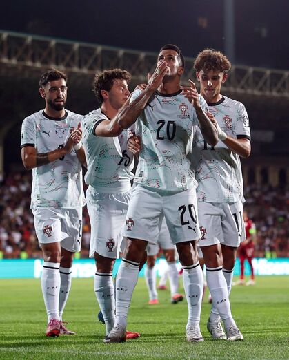 Homenagem da Seleção a Diogo Jota no jogo frente à Arménia
