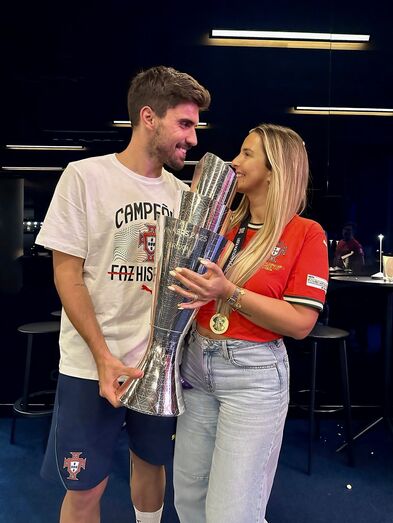 Ruben Neves e Débora Lourenço